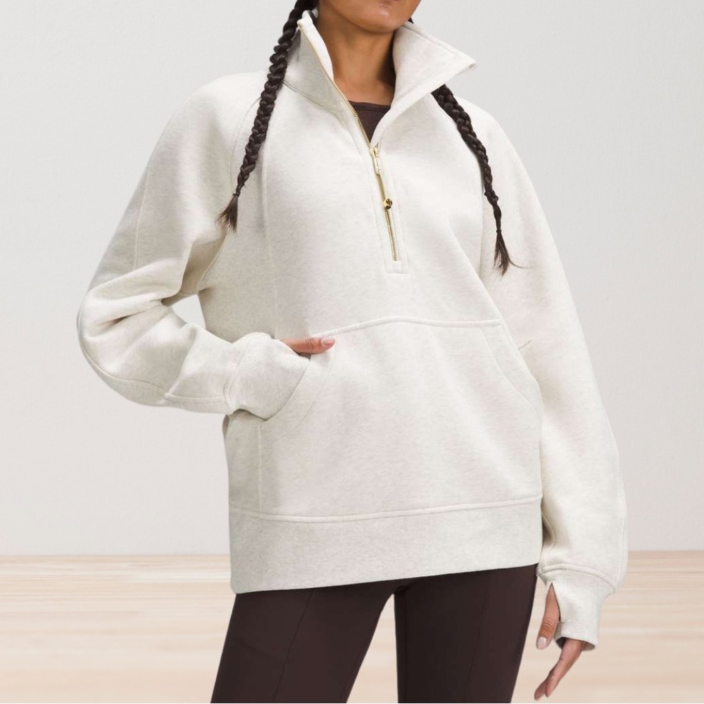 lululemon athletica Cream Quarter-Zip Pullover